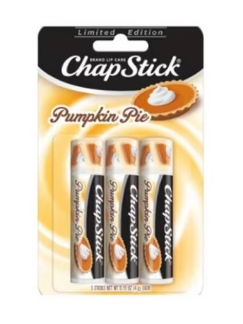 Pumpkin Pie Lip Balm 3-Pack - Limited Edition